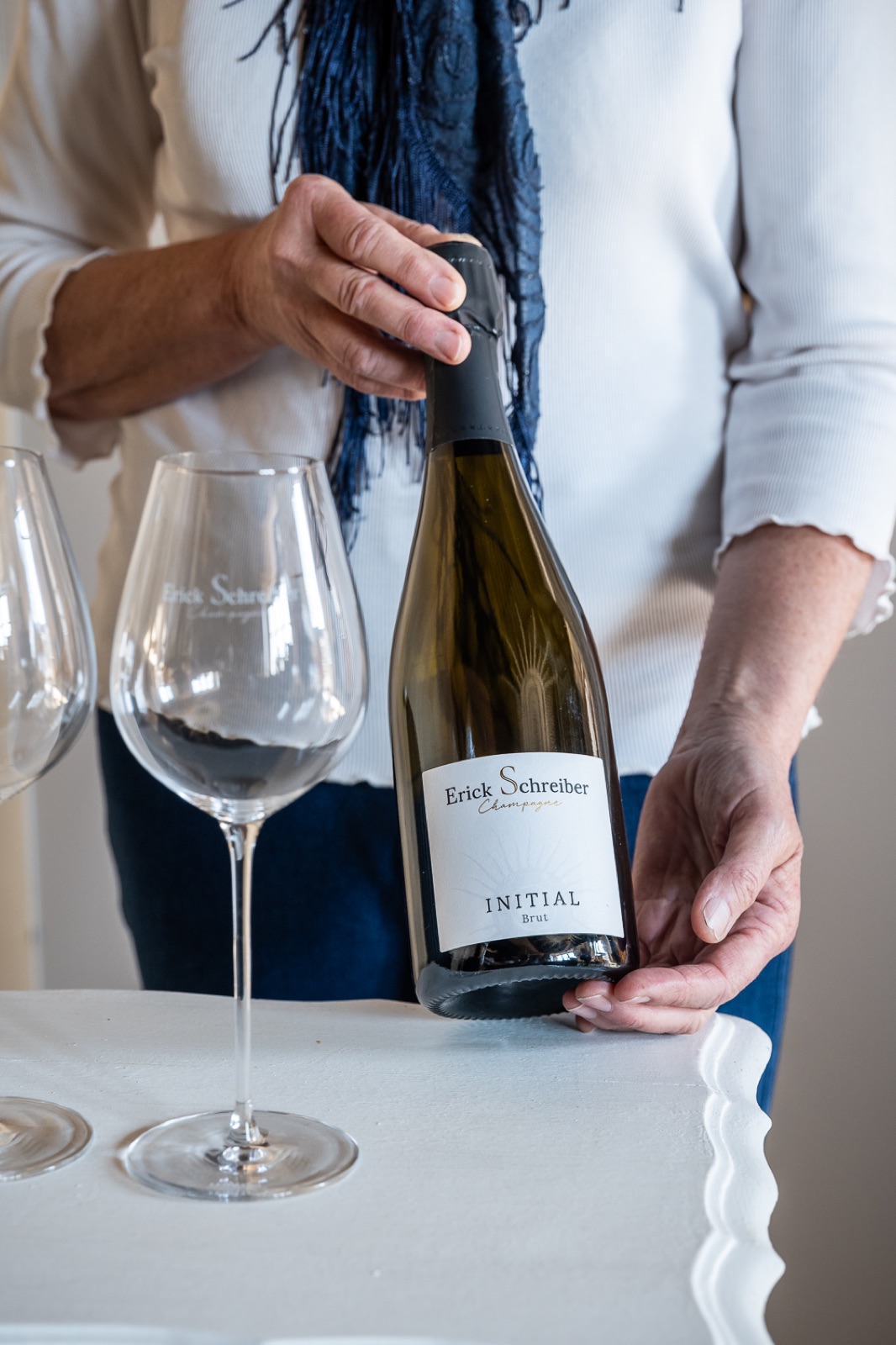 Initial Brut im Tulpen-Glas