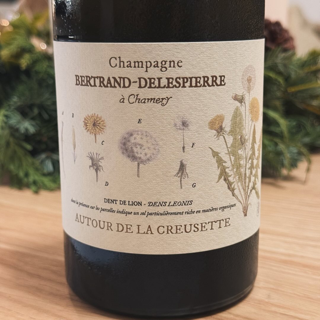 Ein Champagner mit Löwenzahn auf dem Etikett? Klingt ungewöhnlich, schmeckt aber nach Eleganz pur! 🌼 Der Autour de la Creusette 2018 von @champagne_bertranddelespierre hat mich… (2)