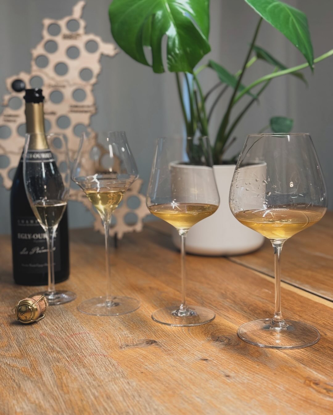 Man sagt, Champagner sei ein Erlebnis für alle Sinne – und wie unterschiedlich er schmecken kann, zeigt sich im Glasvergleich. Ich habe den @eglyouriet - Les Prémices (Base 2018… (1)