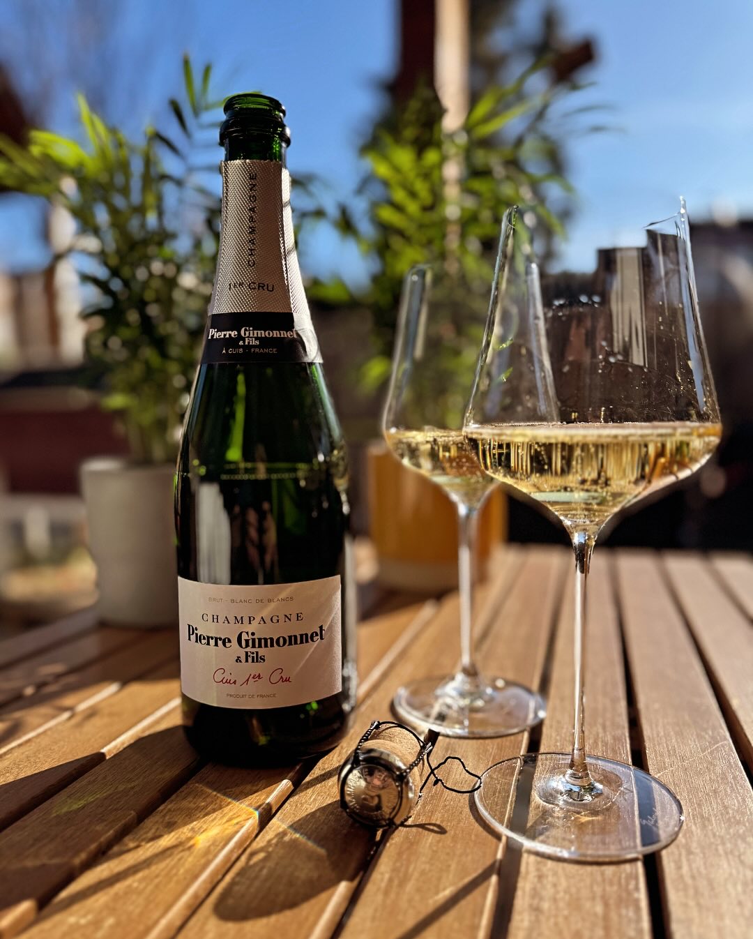☀️ Die ersten Sonnenstrahlen des Jahres – da setzt bei mir sofort FOMO ein! Also raus auf die Terrasse, Mittagessen in der Sonne und danach direkt einen @champagnegimonnet – Cui… (1)