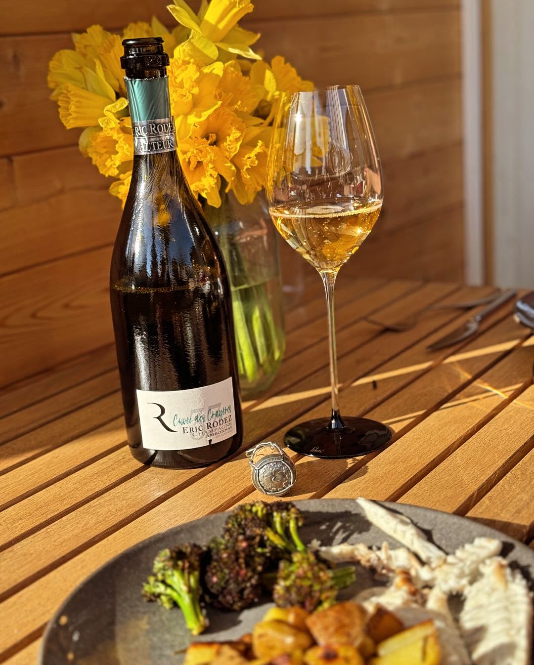 Heute mal ein Champagner mit ordentlich Struktur - @eric_rodez - Cuvée des Crayères - Edition 37 - passend zur gegrillten Dorade mit scharf-zitronigem Brokkoli und Rosmarinkarto… (5)