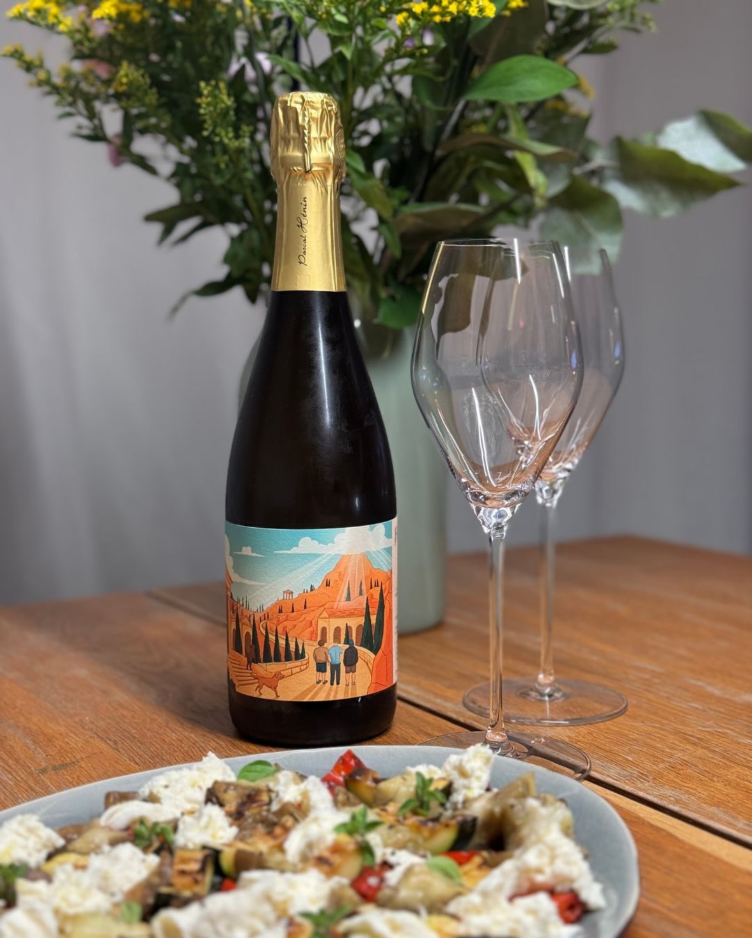 Die gegrillte Aubergine, rote Paprika und Zucchini von der Mittags-Grillerei lagen gestern noch im Kühlschrank – eigentlich war für den Abend nichts geplant. Aber dann kam die L… (3)