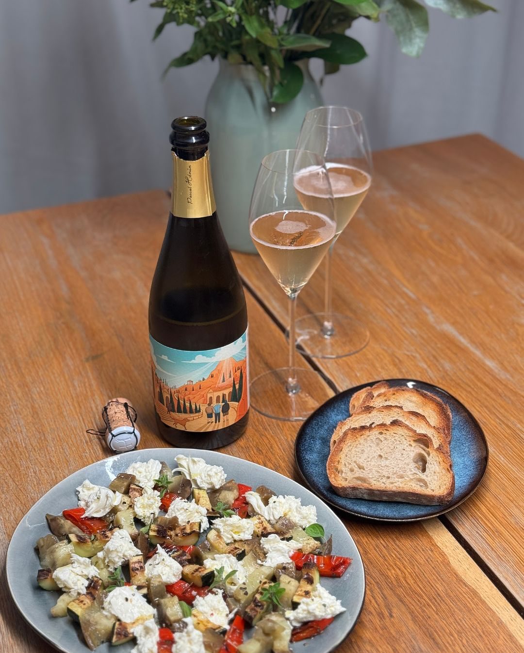 Die gegrillte Aubergine, rote Paprika und Zucchini von der Mittags-Grillerei lagen gestern noch im Kühlschrank – eigentlich war für den Abend nichts geplant. Aber dann kam die L… (7)