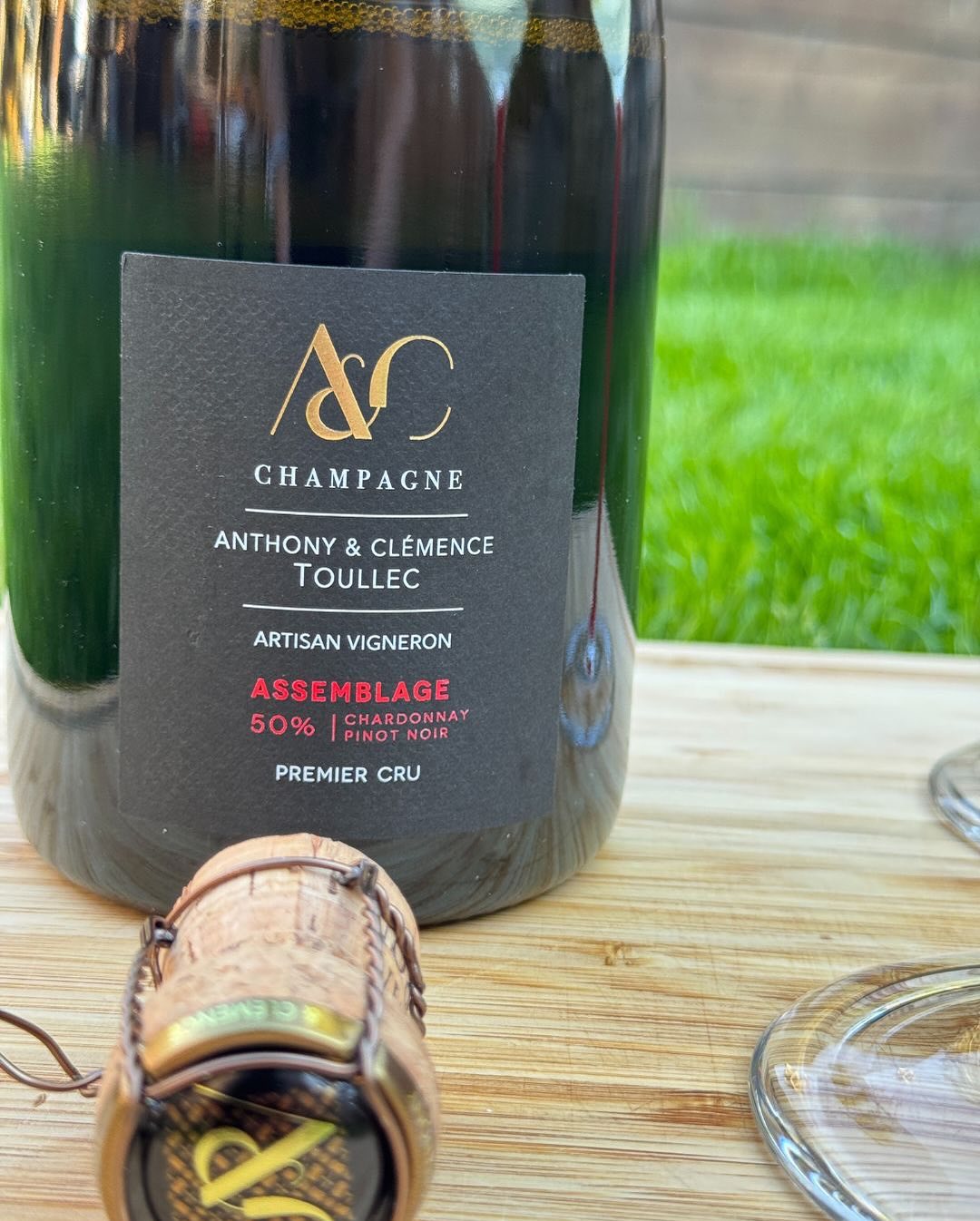 Heute einfach rausgesetzt. Frisch gemähter Rasen, ein Holzbrett und eine kleine Decke – Picknick-Style mitten im Garten. Sonne im Gesicht – und ein Glas @champagneaetctoullec – … (6)