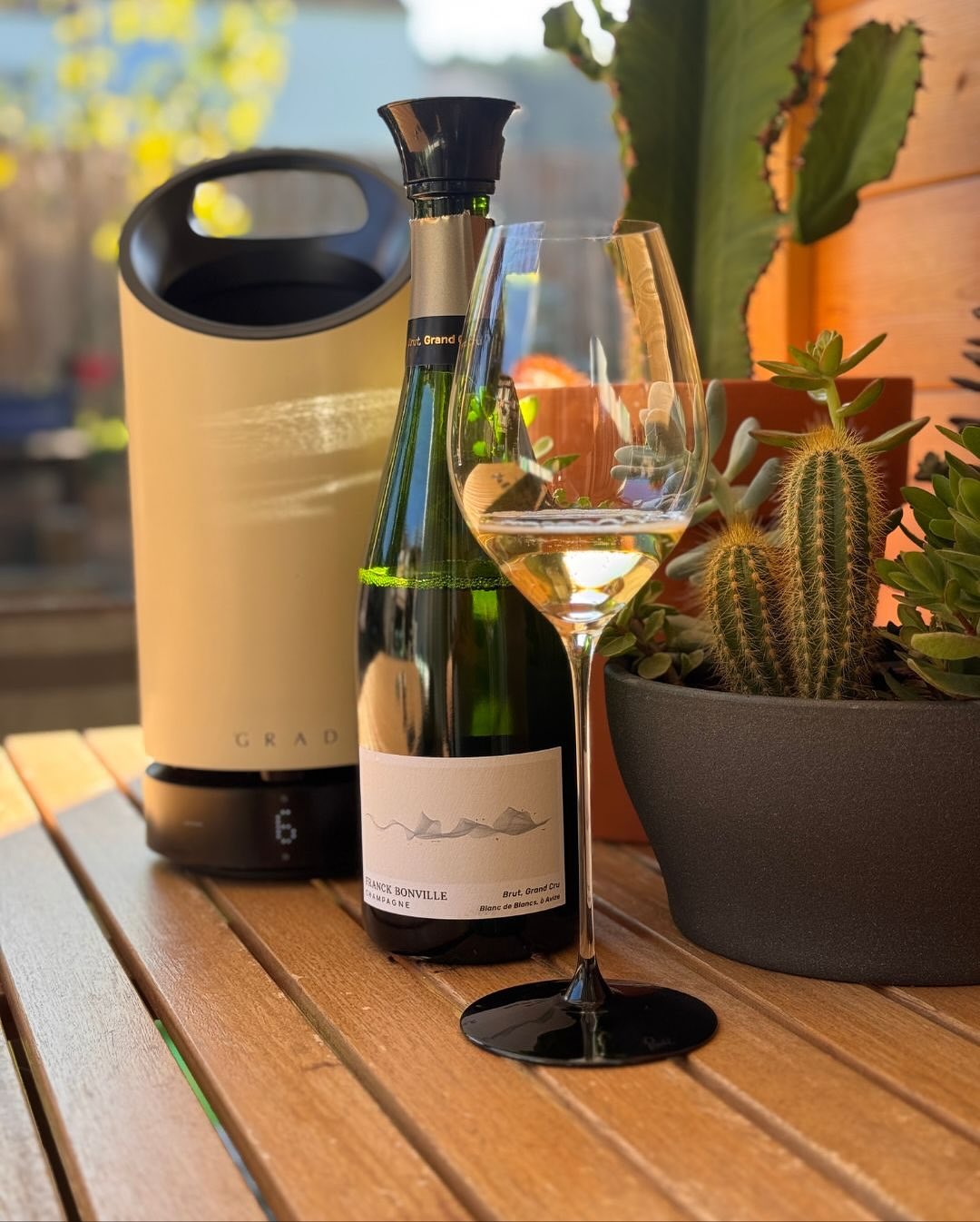 Manchmal sind es die kleinen Details, die im Gedächtnis bleiben: Unter der Folie des @champagne_franck_bonville – Brut Grand Cru Blanc de Blancs steht „Au rythme de la nature“ –… (6)