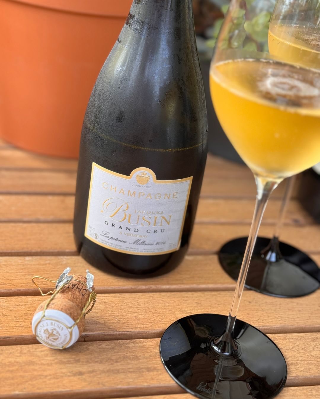 Die Les Potences - Cuvée Blanche Grand Cru von @champagnejacquesbusin habe ich an einem Nachmittag I’m letzten Sommer genossen: lange, warme Sonne, ein paar Gedanken und kein Ze… (6)