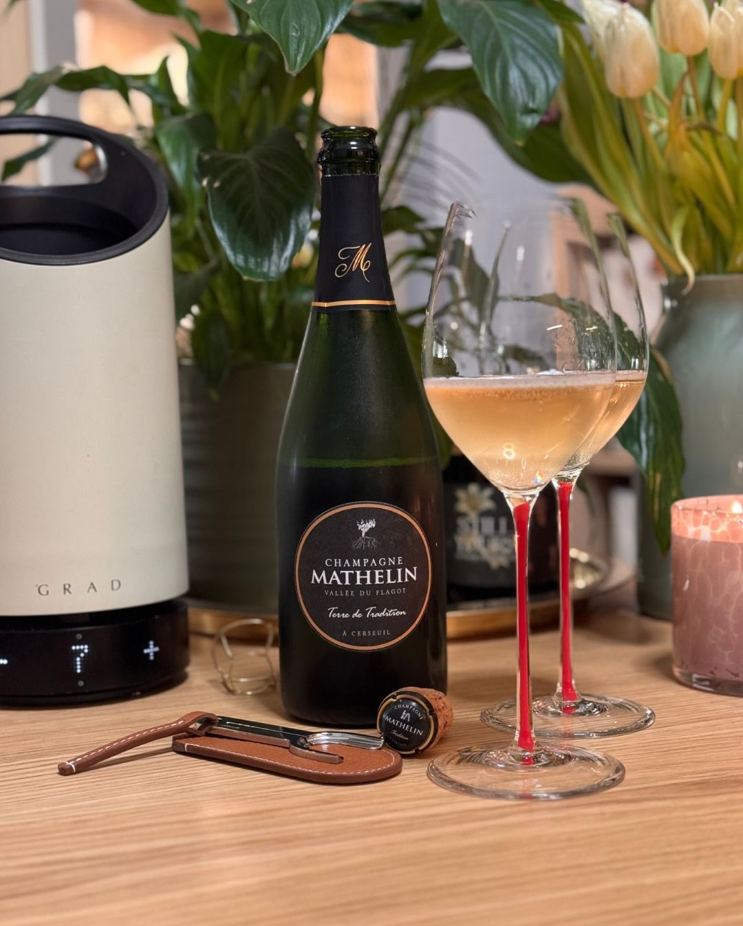 Heute habe ich einen äechter Klassiker aus dem Herzen der Marne geöffnet, der seinem Namen alle Ehre macht: Den „Terre de Tradition“ Brut von @champagne_mathelin . Das familieng… (1)