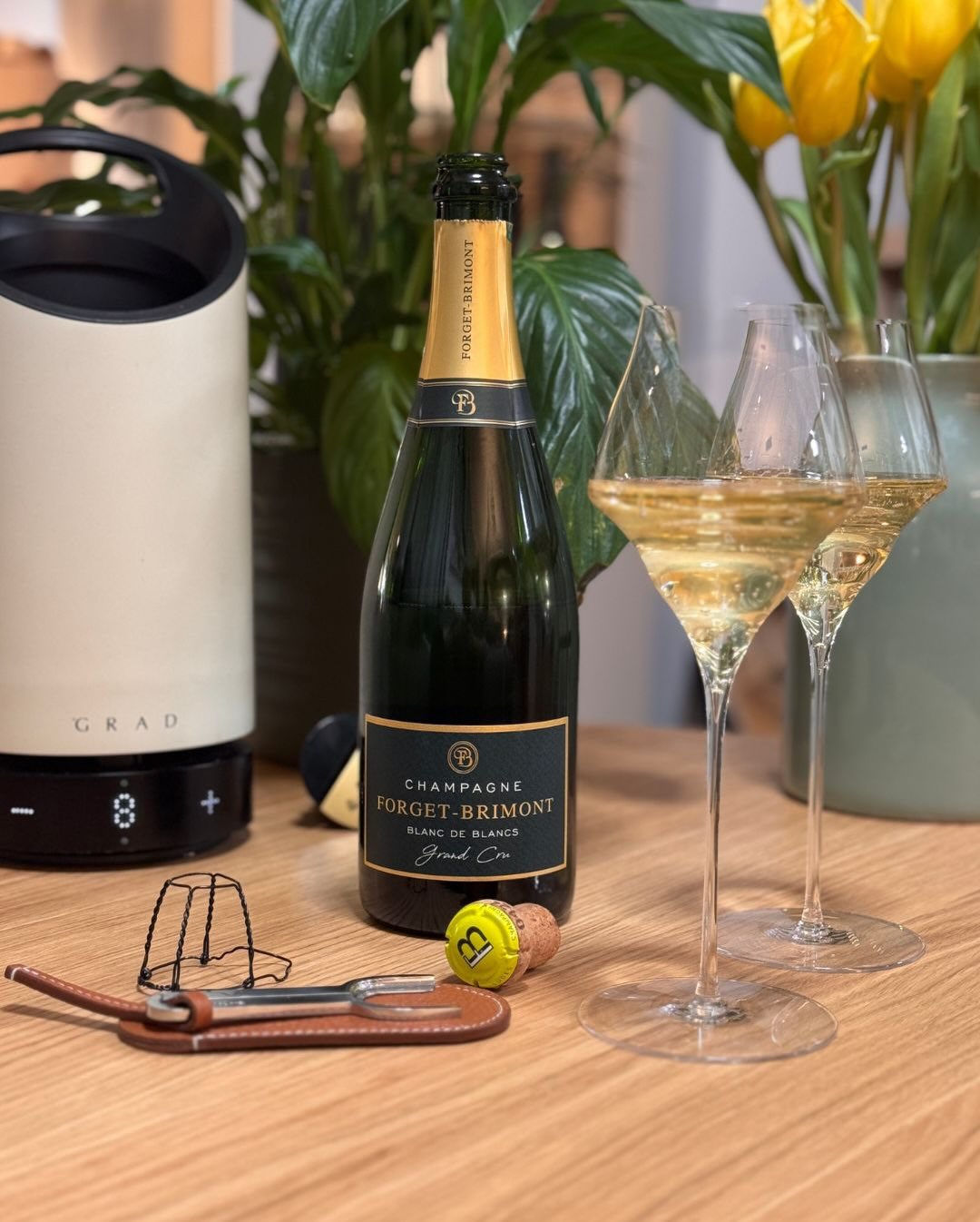 Nachdem mich der kräftige Rosé de Saignée Anfang Februar so bei den Crêpes Suzette überrascht hat, war gestern das weiße Flaggschiff von @champagne_forget_brimont dran: Der Blan… (1)