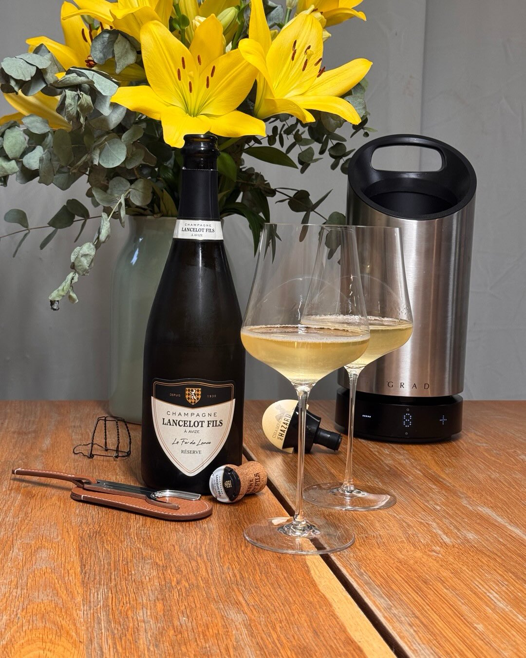 Ein Blanc de Blancs aus Avize mit dem Namen „Le Fer de Lance“ - die Lanzenspitze. Passender könnte der Name nicht sein, denn dieser Champagner zielt präzise ins Schwarze. @champ… (1)
