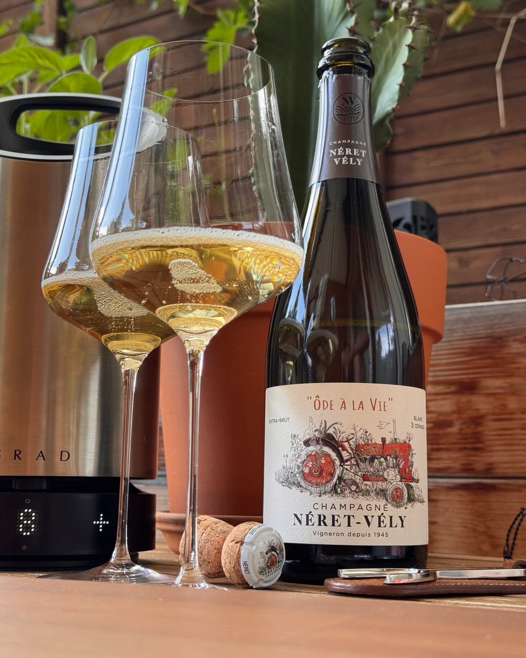 Die Cuvée „Ôde à la Vie“ von @champagneretvely aus Festigny und Vauchamps in der Vallée de la Marne ist allein schon vom Label her wunderschön und ich habe mich auf diese Flasch… (1)